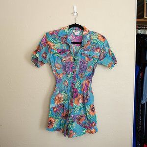Vintage Tropical Romper